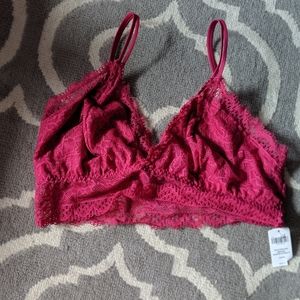 Pink Lace Soma Bralette XL